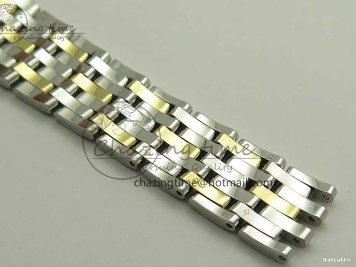 0523 Attractive De Ville Prestige Ladies 32.7mm SS MKF 1:1 Best Edition White Dial Roman Markers on SS YG Bracelet MIYOTA 7965